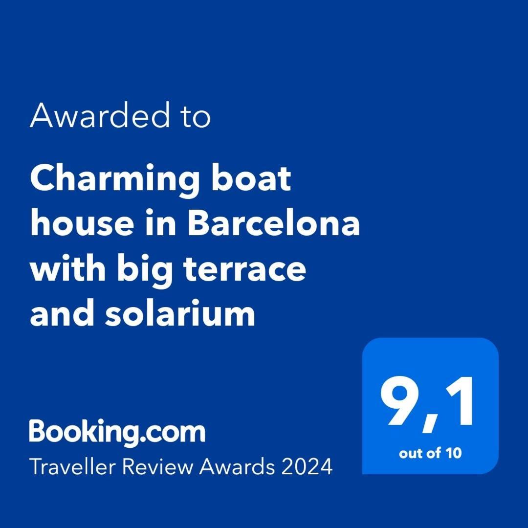 Charming Boat House In Barcelona With Big Terrace And Solarium Hotel Sant Adria de Besos Luaran gambar